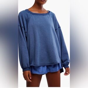 FREE PEOPLE FP Movement The One To Beat Oversized Pullover Crewneck Sweatshirt